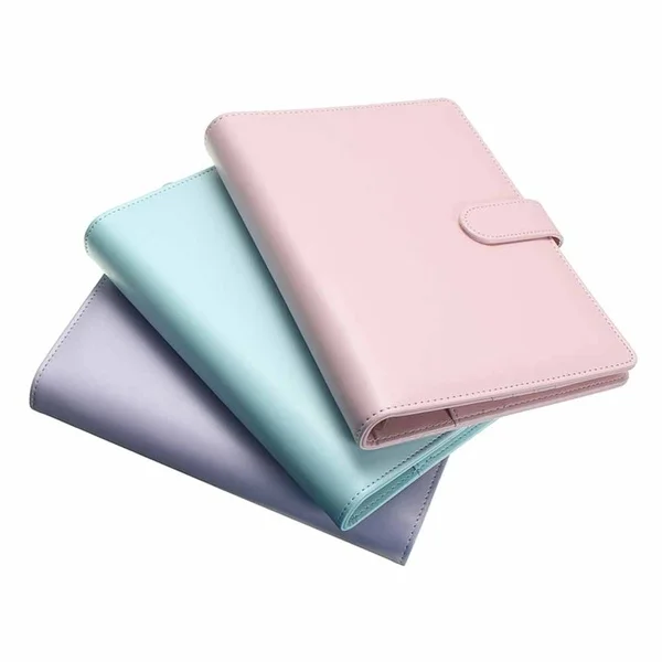 New Vintage Refillable Notebook File Folder Notepad Cover Leather Ring Binder Office Supplies