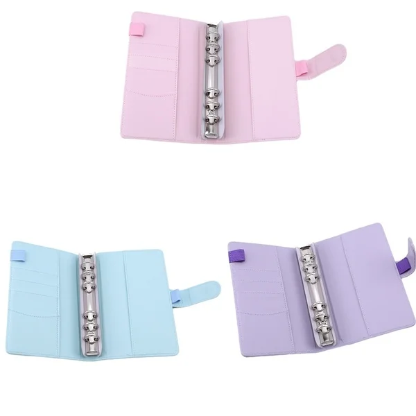 New Vintage Refillable Notebook File Folder Notepad Cover Leather Ring Binder Office Supplies