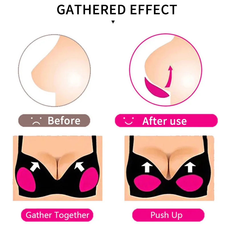 1/2/3Pair Sexy Thick Sponge Bra Pads Breast Insert Push Up Bra Enhancer Swimsuit Bikini Padded Removeable Chest Accessories