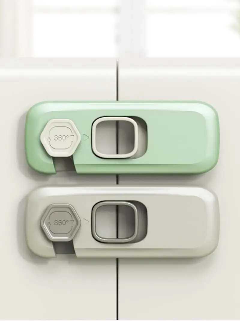 1/2 PCS Child Safety Cabinet Lock Security Protection Home Refrigerator Safety Buckle Baby Anti-Pinch Hand Drawer Door Locks