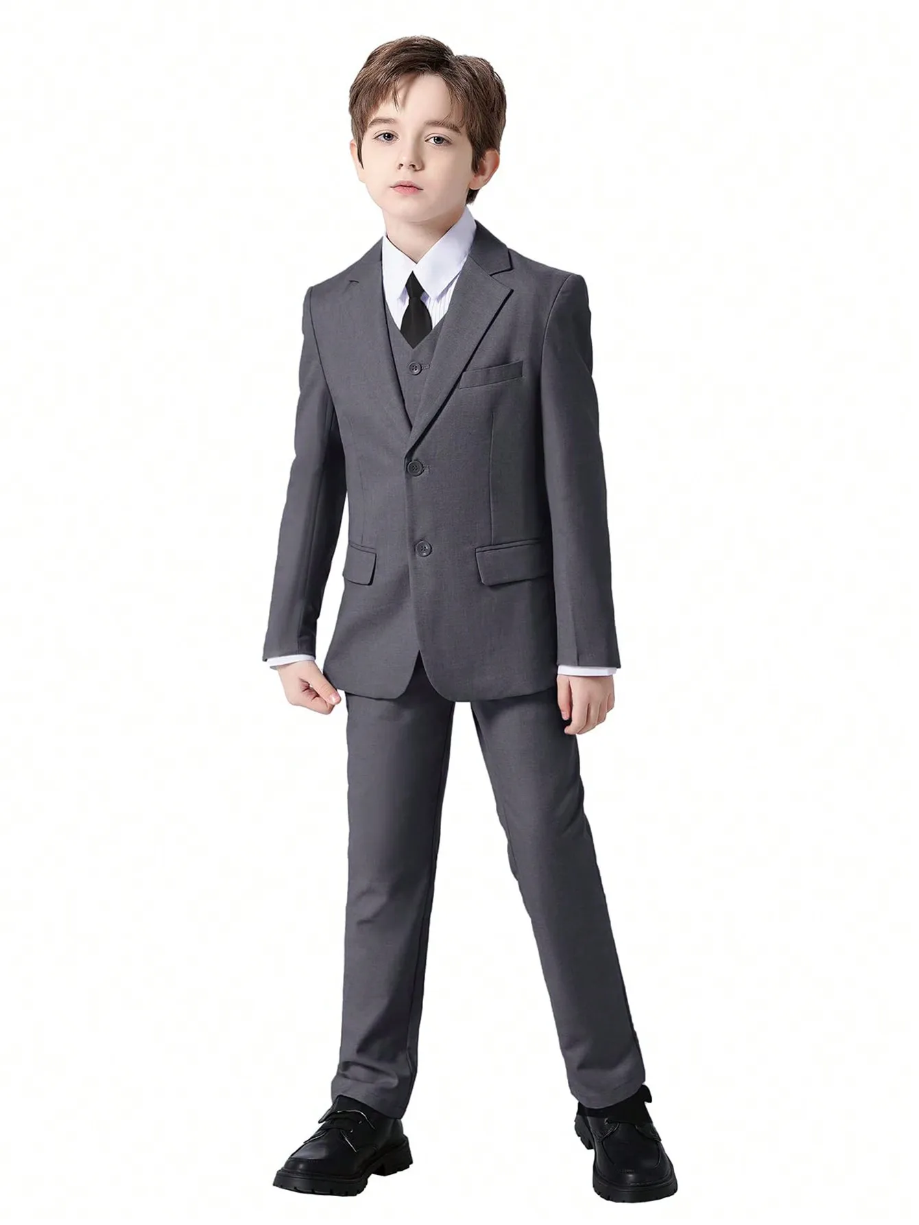 Boys Suits Colorful Formal Suits 5 Piece Slim Fit Dresswear Suit Set School Uniforms