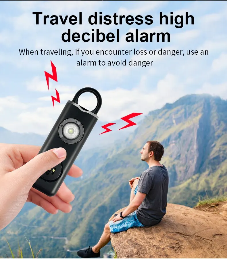 He Original Personal Safety Siren for Women - 130dB Siren, Strobe & Key Chain 3 Pop Colors AF2004 Anti Robbery Call for Help