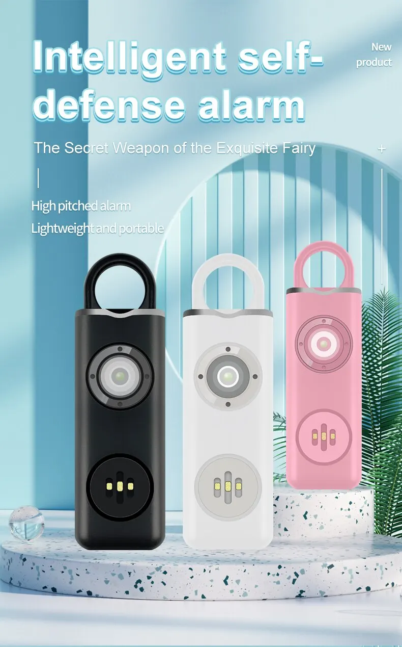 He Original Personal Safety Siren for Women - 130dB Siren, Strobe & Key Chain 3 Pop Colors AF2004 Anti Robbery Call for Help