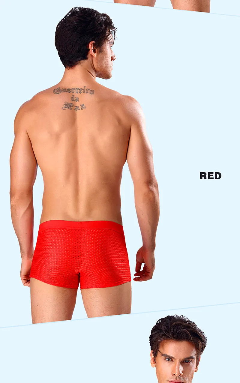 5xl 6xl 7xl 8xl plus size panties man mesh underwear men boxers bamboo fiber mens boxer briefs Breathable Underpants male 4pcs