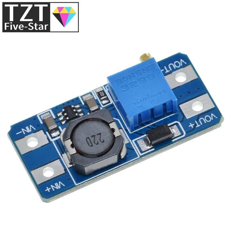 TZT 1/5PCS MT3608 DC-DC Step Up Converter Booster Power Supply Module Boost Step-up Board MAX output 28V 2A