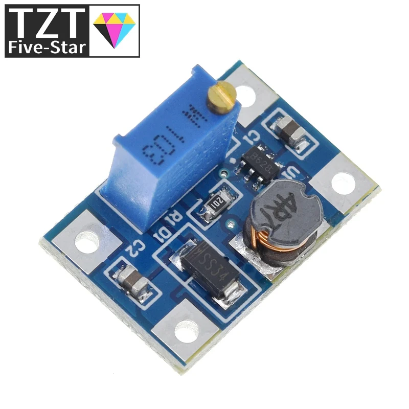 TZT 1/5PCS MT3608 DC-DC Step Up Converter Booster Power Supply Module Boost Step-up Board MAX output 28V 2A