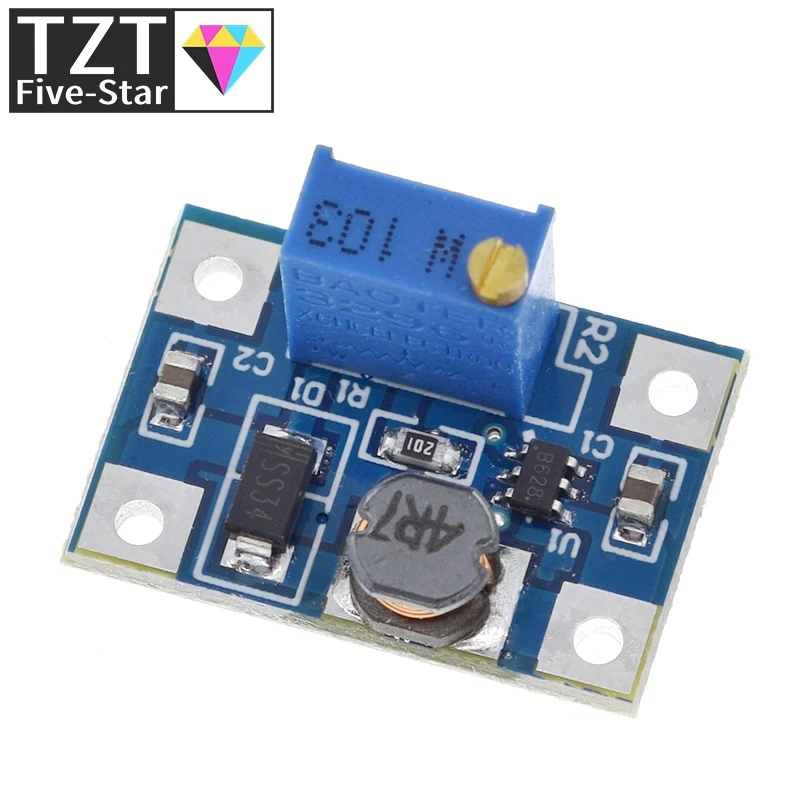 TZT 1/5PCS MT3608 DC-DC Step Up Converter Booster Power Supply Module Boost Step-up Board MAX output 28V 2A