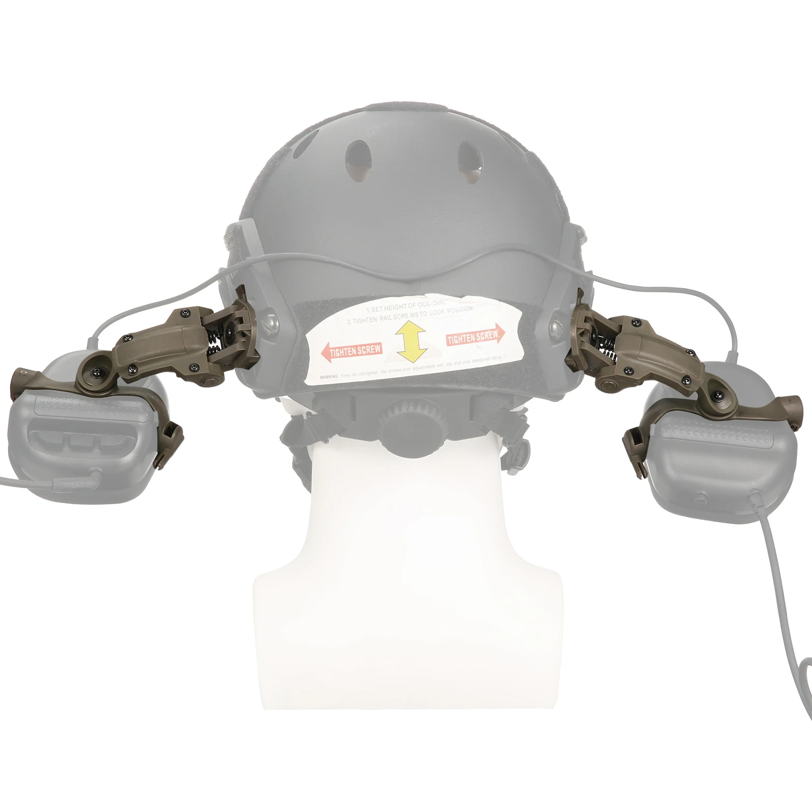 Shooting Headset Bracket Rail Mount Kit ARC Helmet Rail Adapter for OPS Core ARC and Team Wendy Rails Headphone Brackets