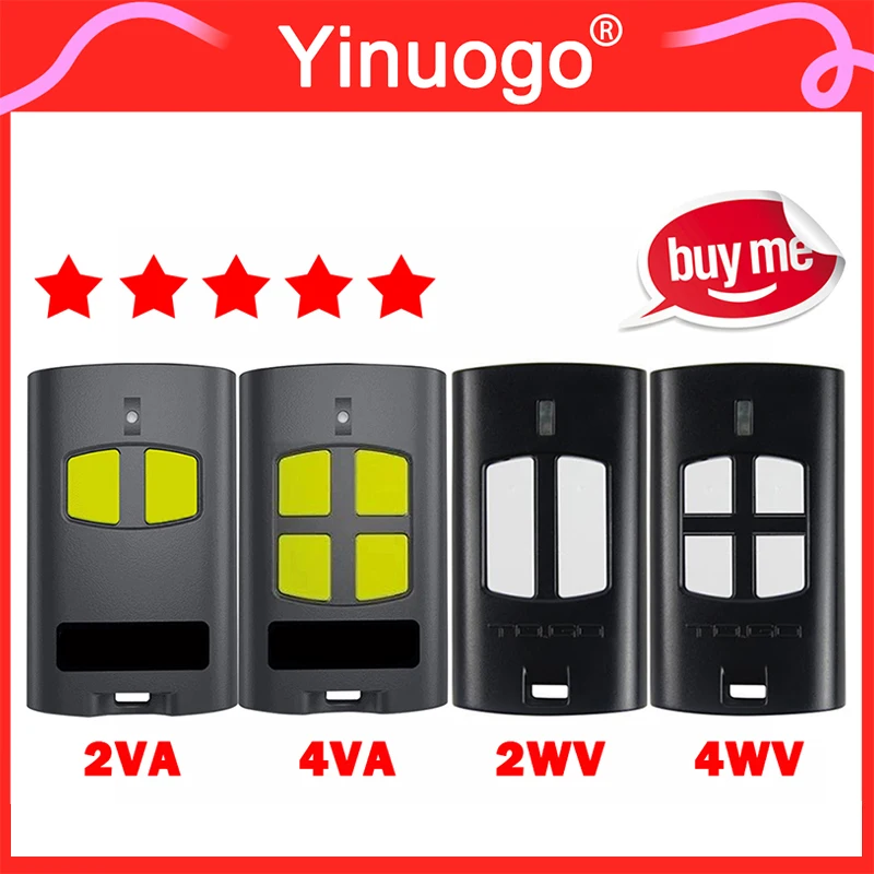 Beninca TO GO 2VA 4VA VA 2WV 4WV WV 2WP 4WP WP Garage Door / Gate Remote Control 433.92MHz Handheld Transmitter