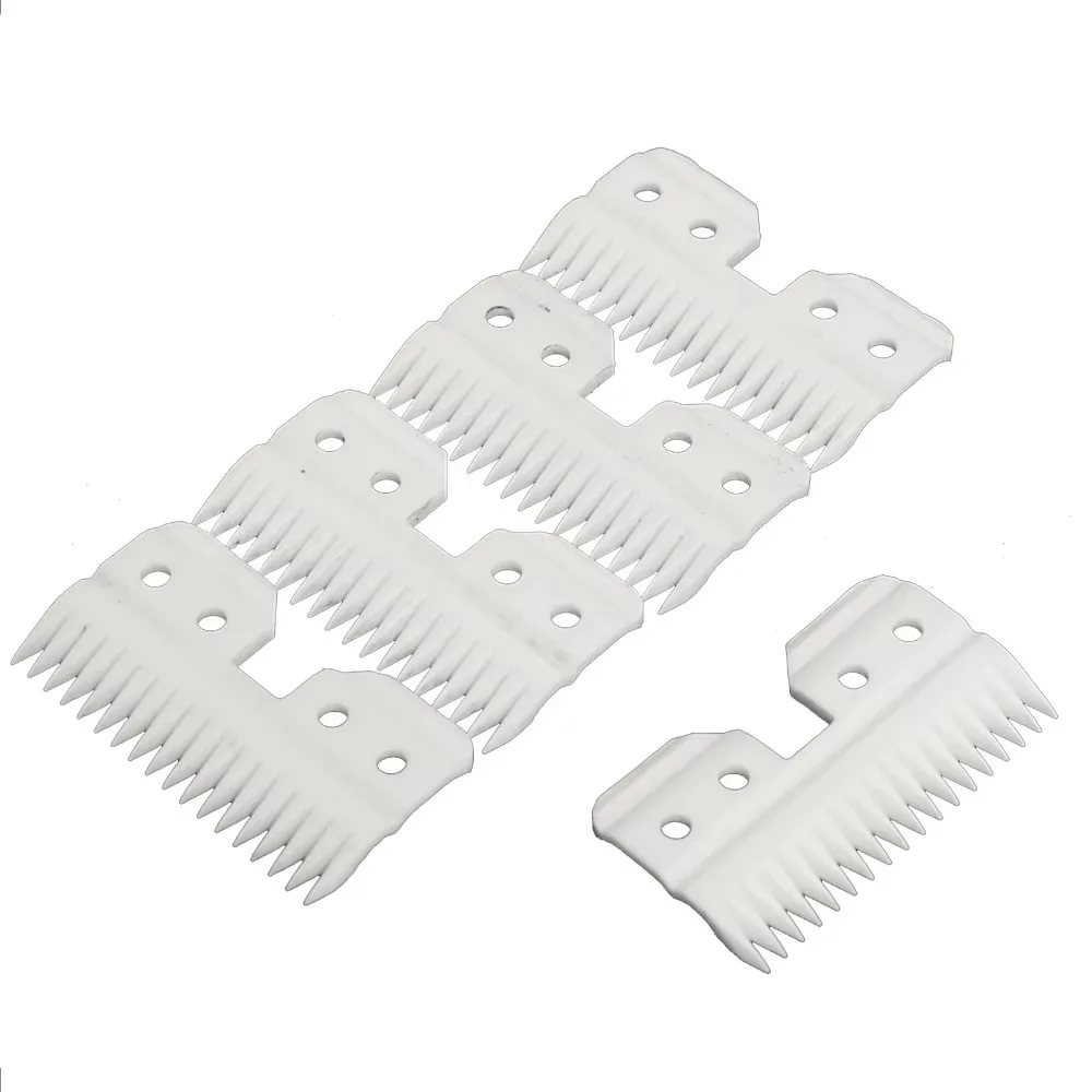 5pcs/lot 18 Teeth Ceramic Cutter Dog Grooming Blade Hair Clipper Blade Ceramic Cutters  Pet Grooming Scissors