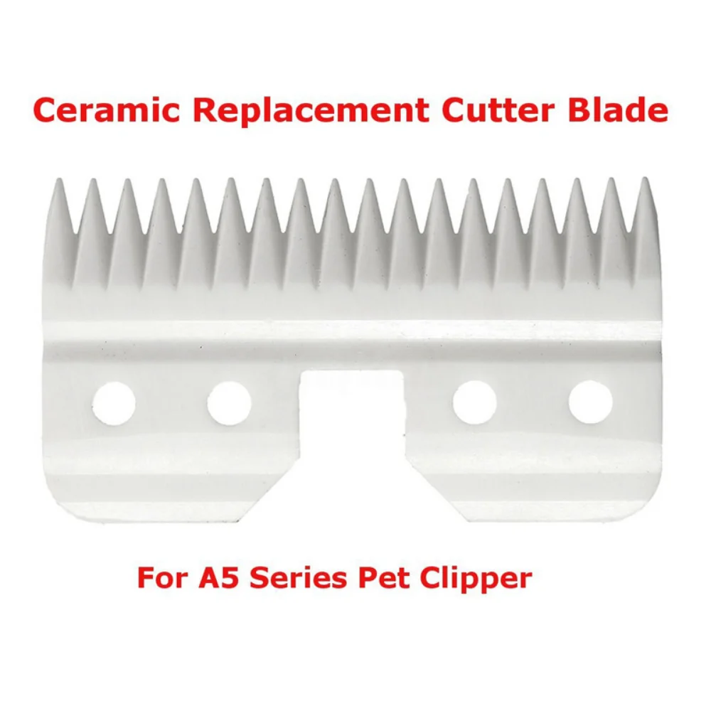 5pcs/lot 18 Teeth Ceramic Cutter Dog Grooming Blade Hair Clipper Blade Ceramic Cutters  Pet Grooming Scissors