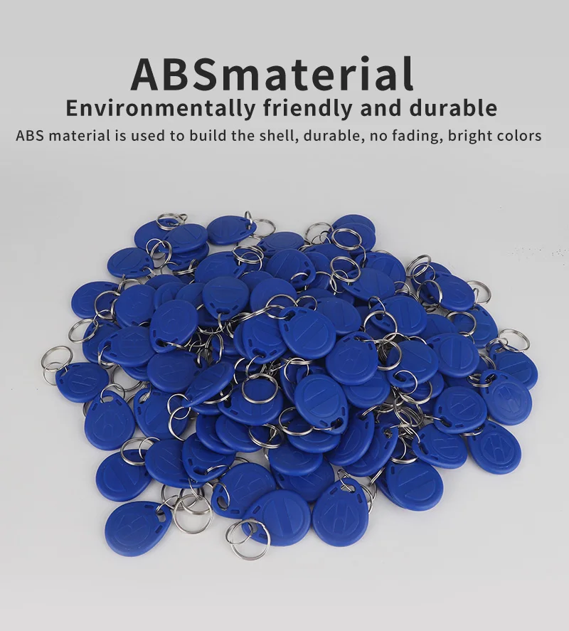 10pcs/20pcs 125KHz T5577 Keyfobs Rewritable Duplicate Tag 5200 Proximity Copy Access Card ID Token Ring RFID Cloner Keychain