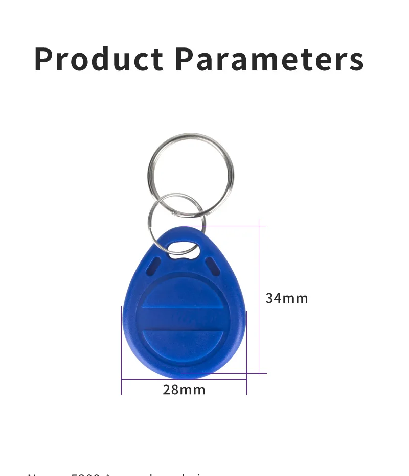 10pcs/20pcs 125KHz T5577 Keyfobs Rewritable Duplicate Tag 5200 Proximity Copy Access Card ID Token Ring RFID Cloner Keychain