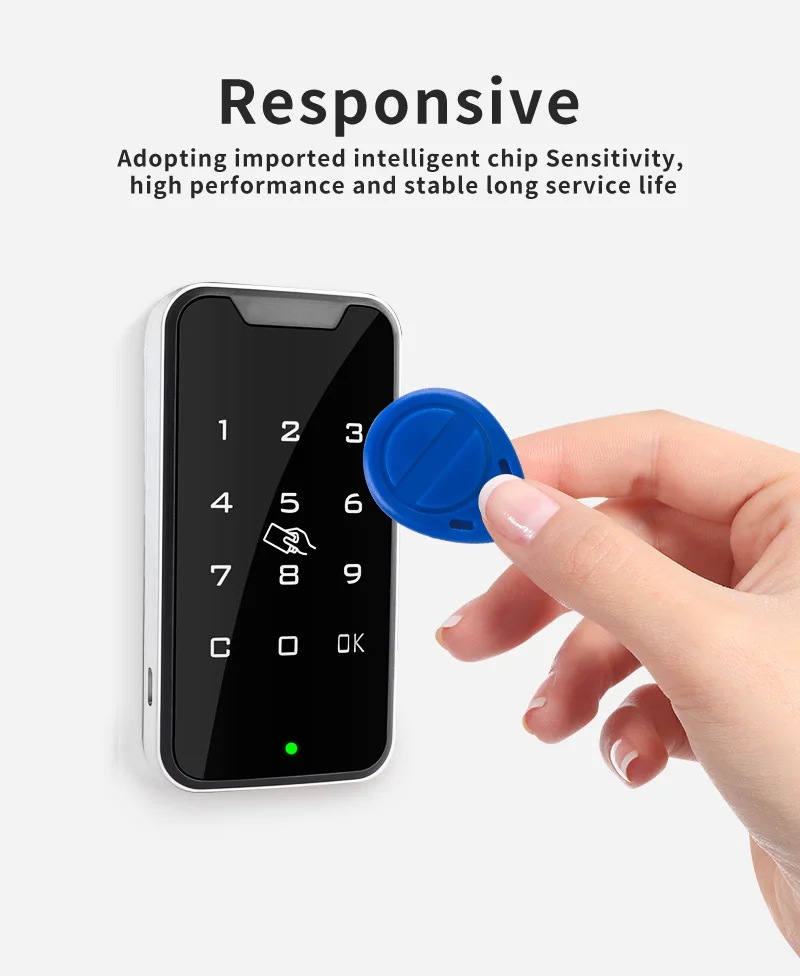 10pcs/20pcs 125KHz T5577 Keyfobs Rewritable Duplicate Tag 5200 Proximity Copy Access Card ID Token Ring RFID Cloner Keychain