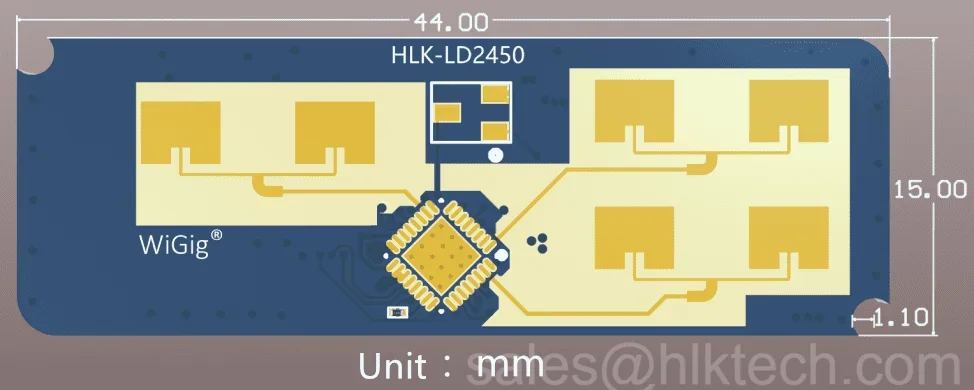 5pcs/1pc LD2450 24G MM Wave Human Body Motion Tracking Trajectory Radar Sensor Module HLK-LD2450 Sensing Distance 8M Smart Home