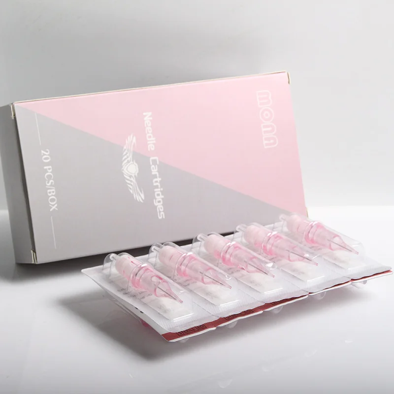 20PCS Cartridge Tattoo Needles Disposable Standard Size Round Liner For Cartridge Tattoo Pen Machine Tattoo Kit