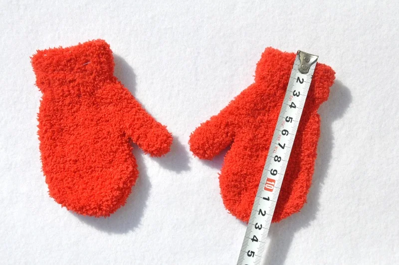 1-4years Kids Winter Warm Knitted Mittens Baby Girls Baby Boys Velvet Thick Gloves Dropshipping KF197