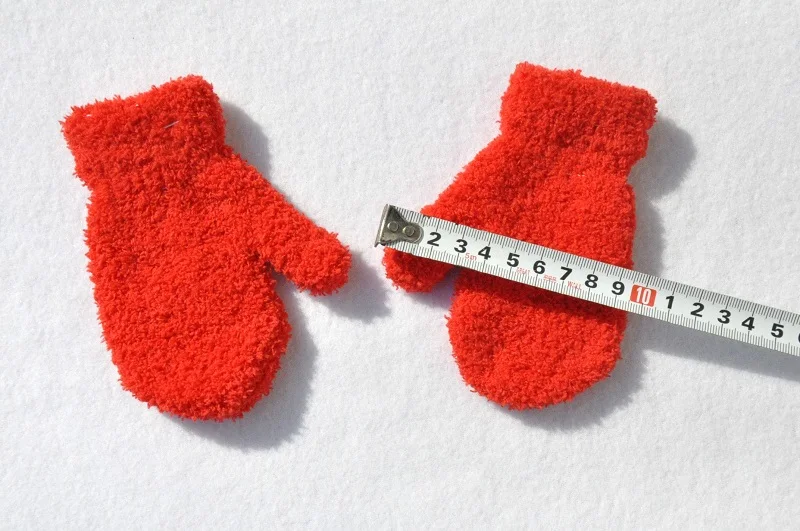 1-4years Kids Winter Warm Knitted Mittens Baby Girls Baby Boys Velvet Thick Gloves Dropshipping KF197
