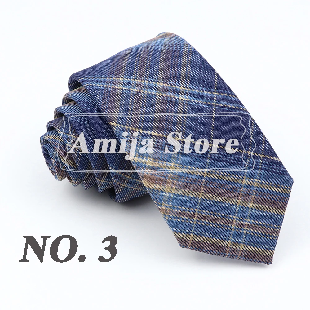 Plaid Tie For Men Women Soft Skinny Cotton TR Fabric Necktie For Wedding Bussiness Casual Man's Neckties Suits Flower Cravat
