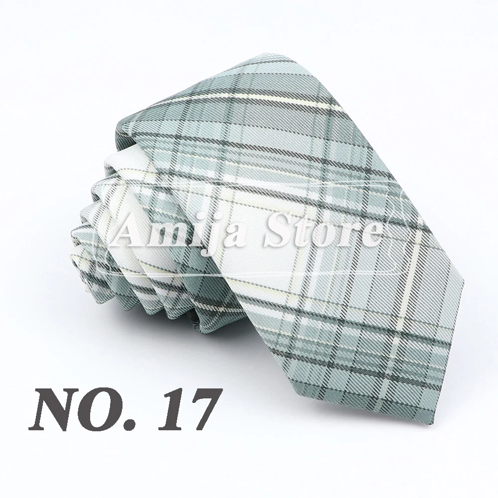 Plaid Tie For Men Women Soft Skinny Cotton TR Fabric Necktie For Wedding Bussiness Casual Man's Neckties Suits Flower Cravat