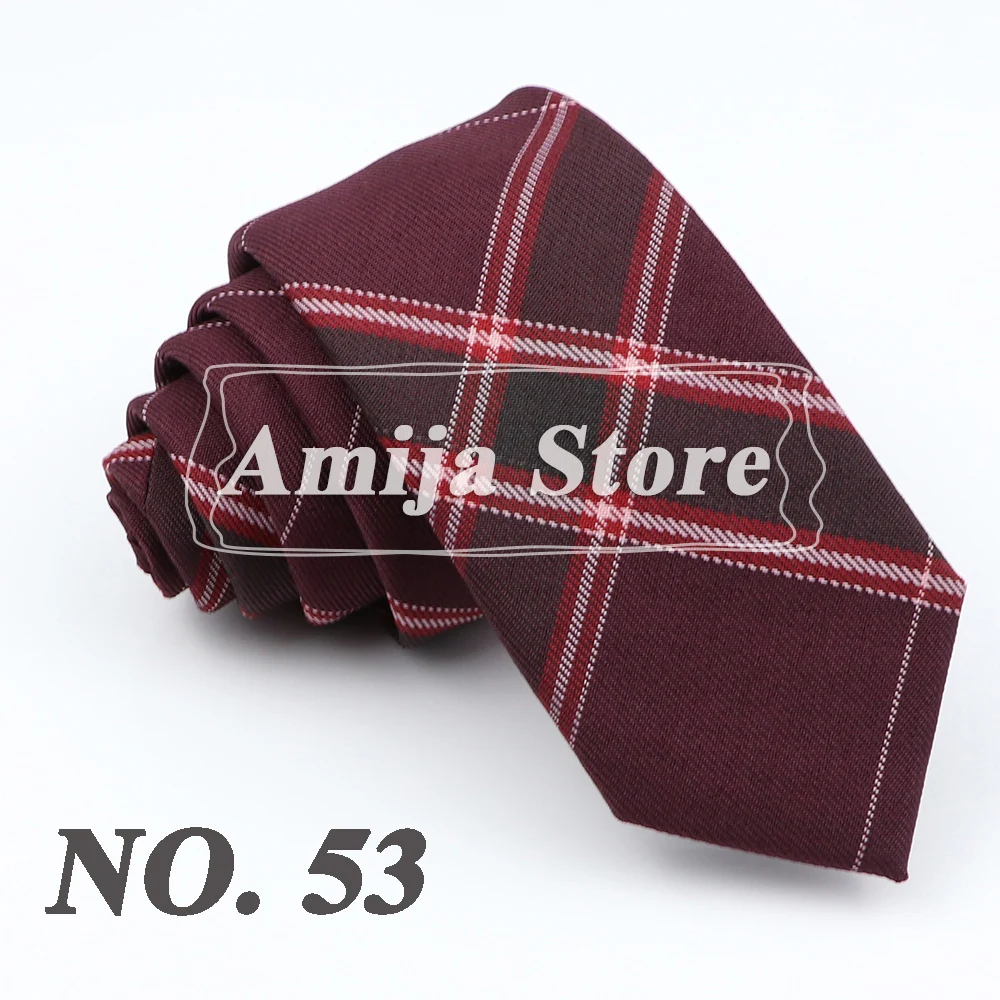 Plaid Tie For Men Women Soft Skinny Cotton TR Fabric Necktie For Wedding Bussiness Casual Man's Neckties Suits Flower Cravat