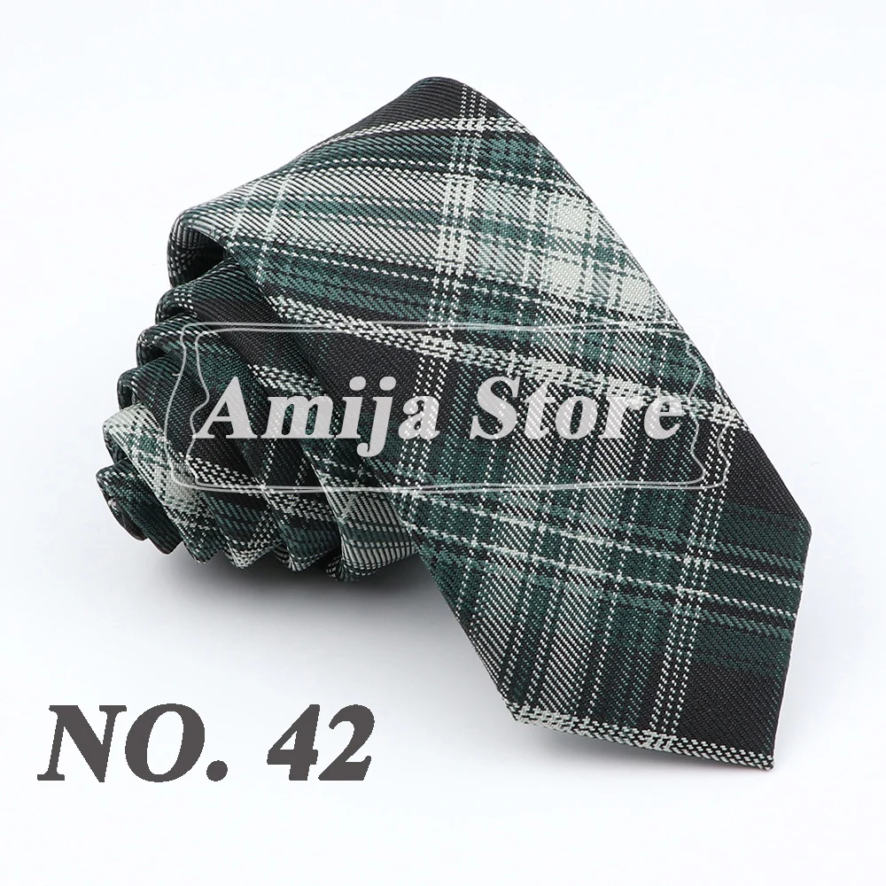 Plaid Tie For Men Women Soft Skinny Cotton TR Fabric Necktie For Wedding Bussiness Casual Man's Neckties Suits Flower Cravat