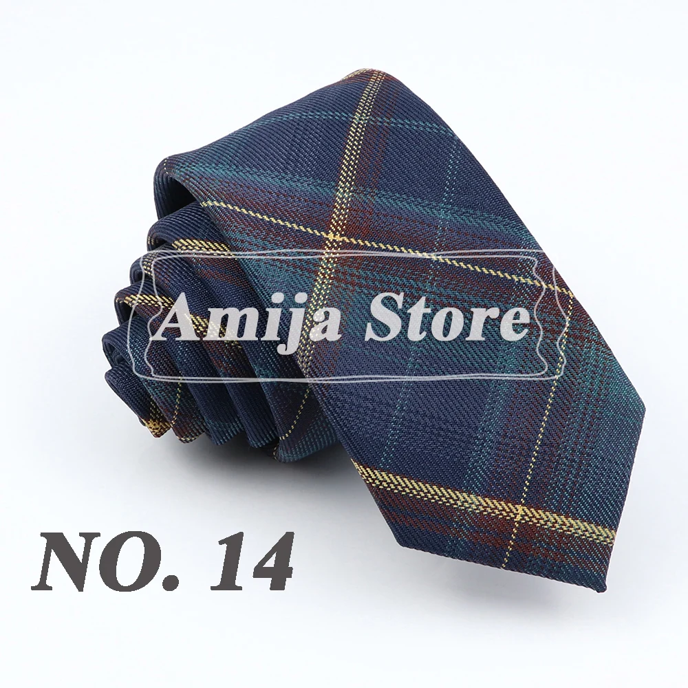Plaid Tie For Men Women Soft Skinny Cotton TR Fabric Necktie For Wedding Bussiness Casual Man's Neckties Suits Flower Cravat