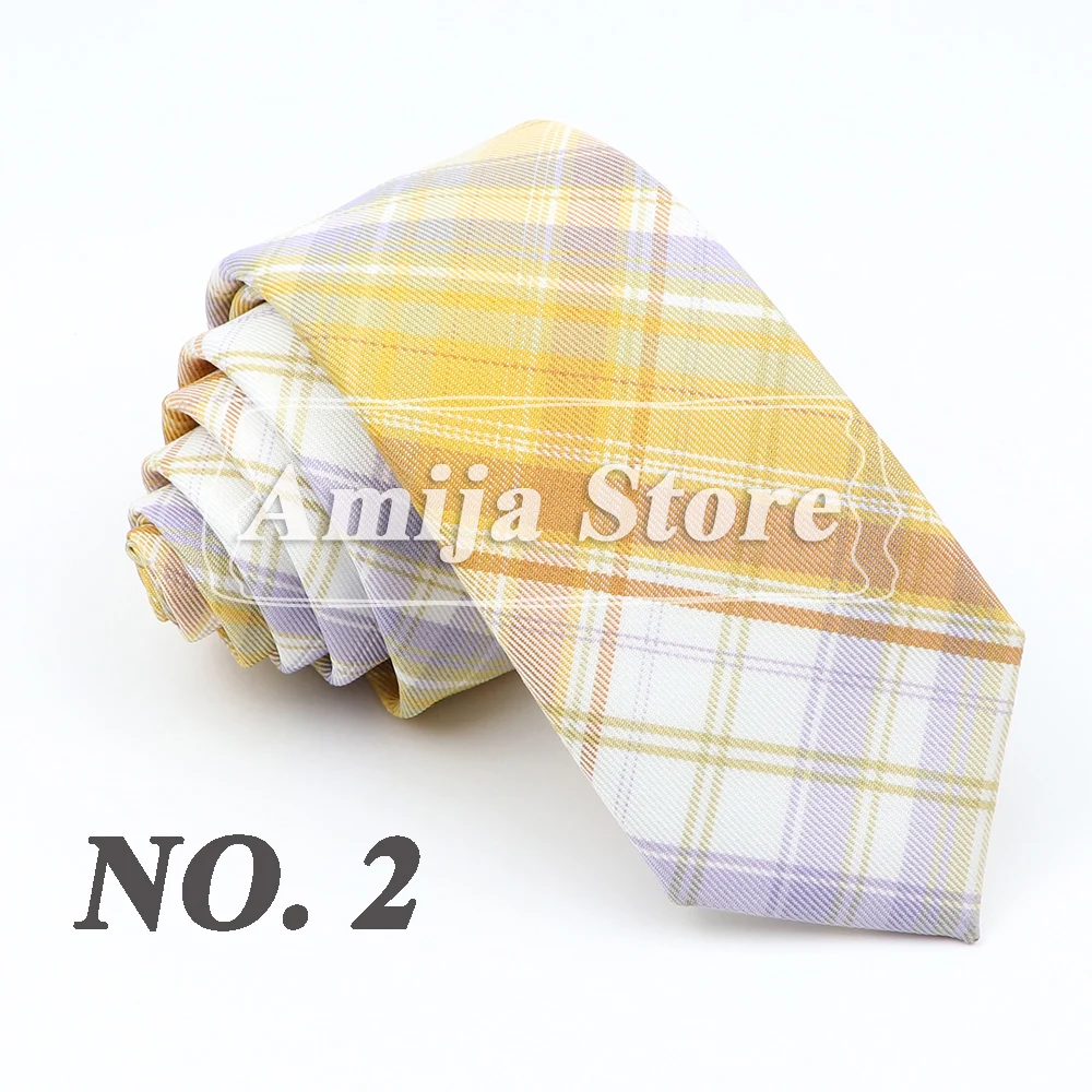 Plaid Tie For Men Women Soft Skinny Cotton TR Fabric Necktie For Wedding Bussiness Casual Man's Neckties Suits Flower Cravat