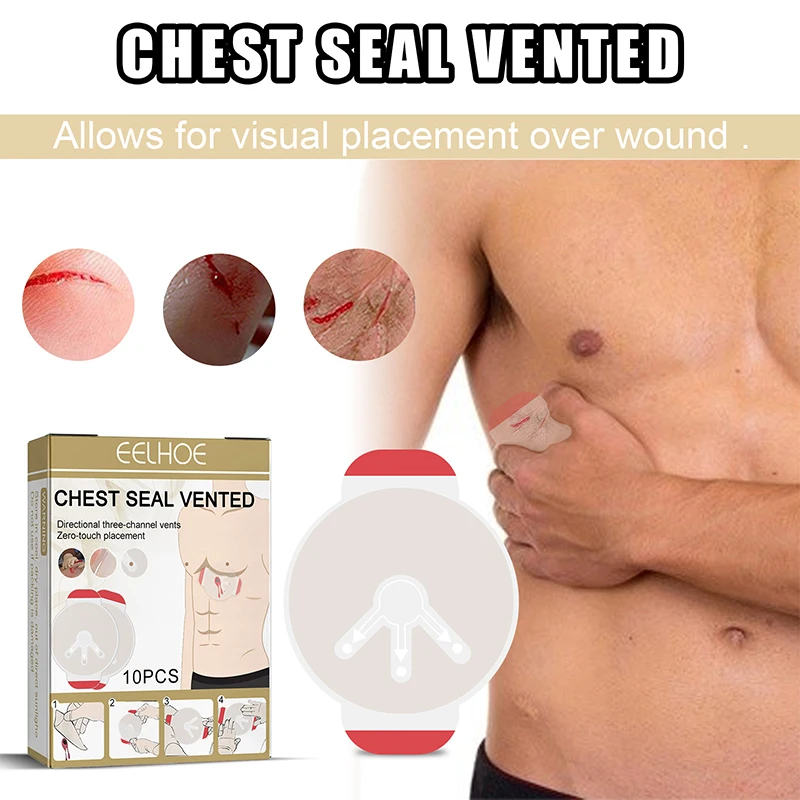 Hot Sale North American Rescue Hyfin Chest Seal Medical Chest Seal Vented