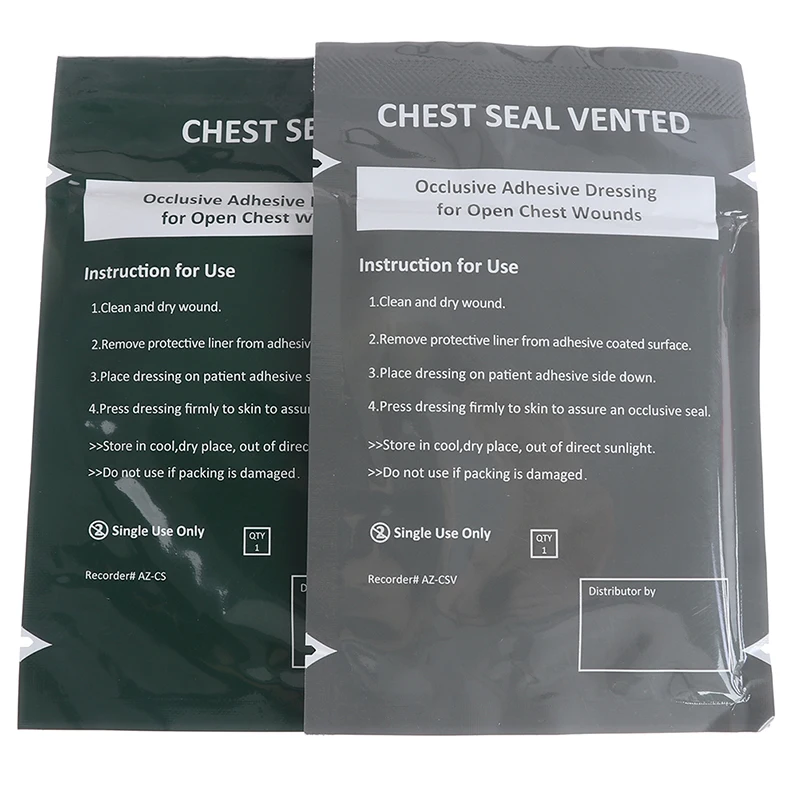 Hot Sale North American Rescue Hyfin Chest Seal Medical Chest Seal Vented
