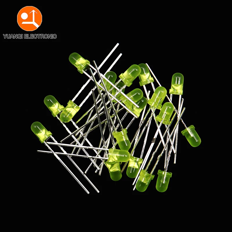 3mm LED Diode F3 Assorted Kit White Green Red Blue Yellow Orange Pink Purple Warm White DIY Light Emitting Diode