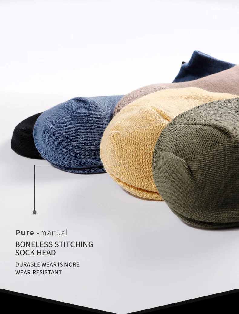 MiiOW 5 Pairs/Lot Pure Cotton Men Socks Breathable Low Cut Casual Ankle Socks Summer Cotton Print Socks Sweat Ankle Socks Set