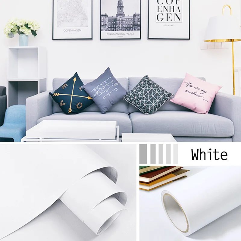 DIY Self Adhesive PVC Wallpapers Renovation Furniture Peel and Stick Kitchen Cabinet Vinyl Waterproof Wall Stickers Home Decors