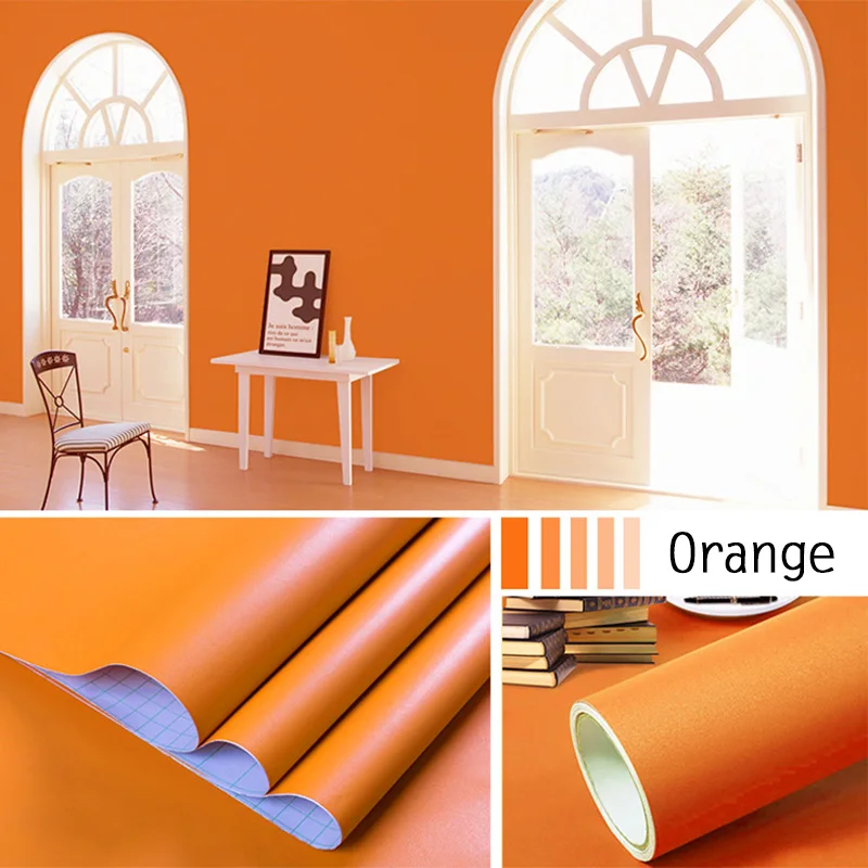 DIY Self Adhesive PVC Wallpapers Renovation Furniture Peel and Stick Kitchen Cabinet Vinyl Waterproof Wall Stickers Home Decors