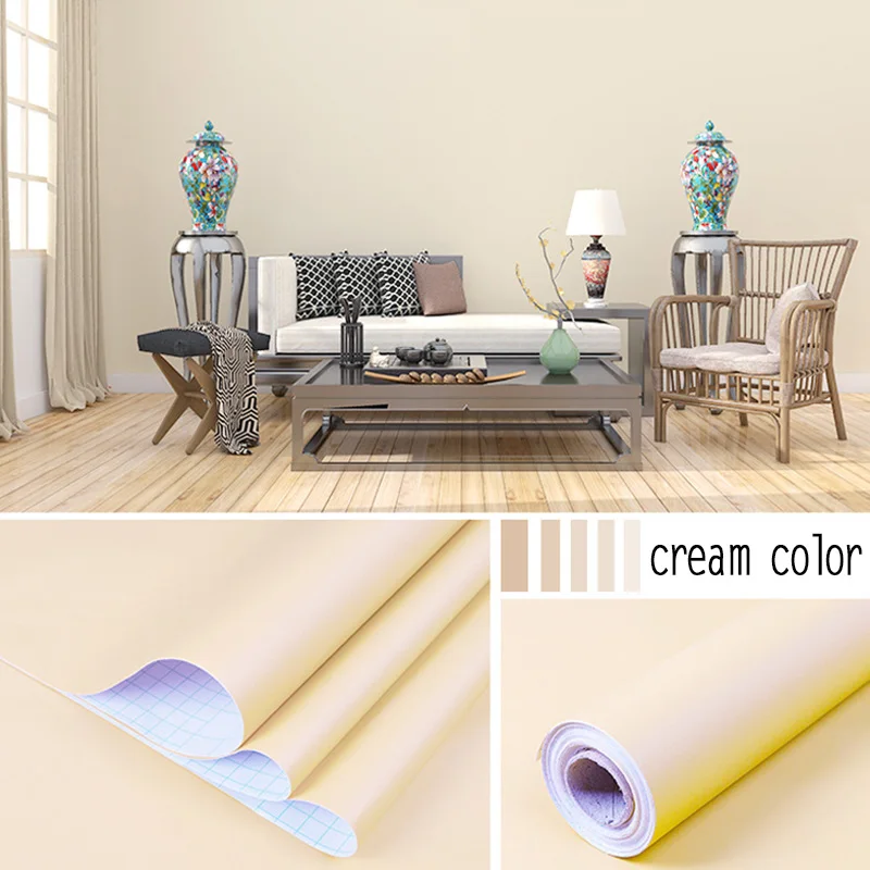 DIY Self Adhesive PVC Wallpapers Renovation Furniture Peel and Stick Kitchen Cabinet Vinyl Waterproof Wall Stickers Home Decors