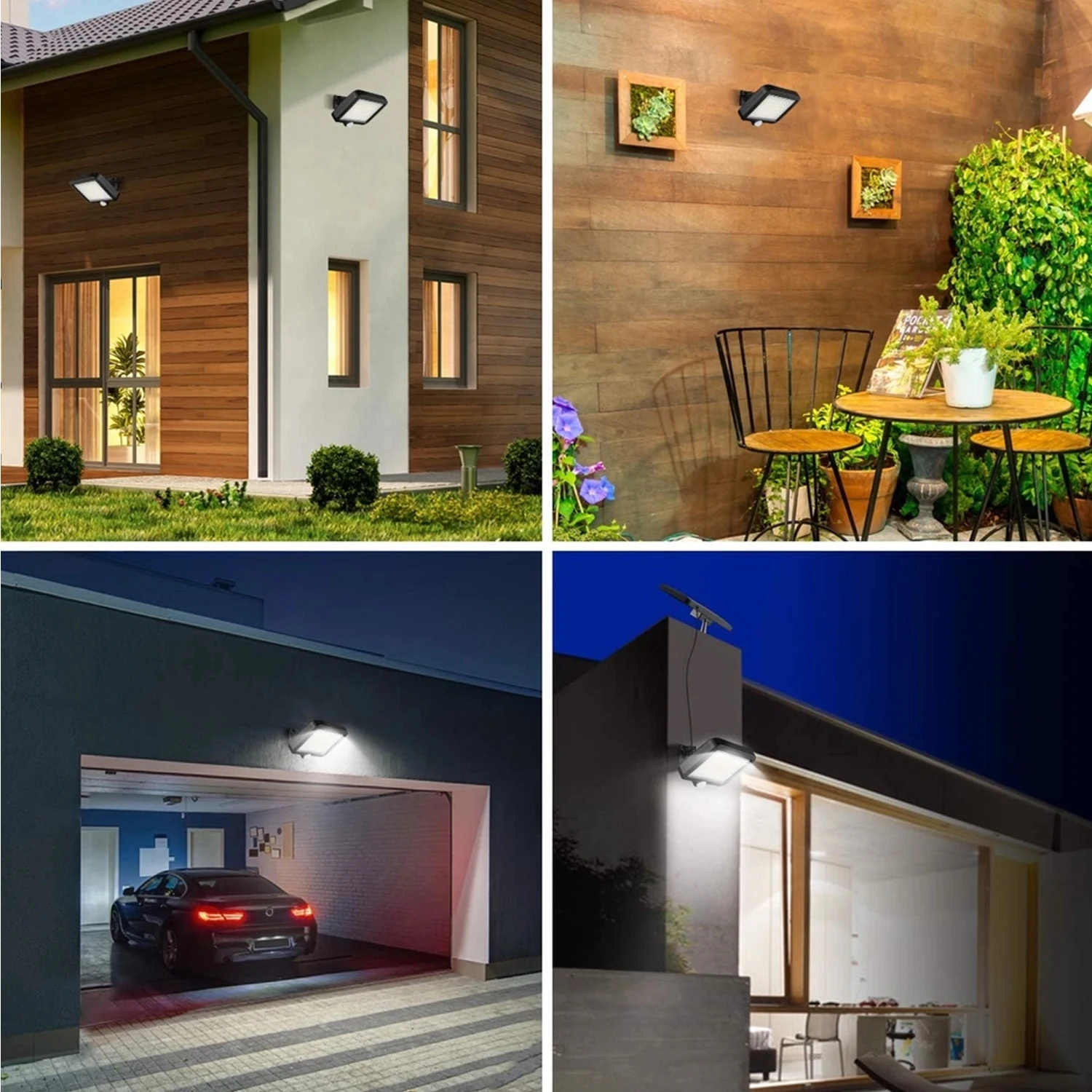 Outdoor Solar Luminaire With Waterproof Motion Sensor With 3 Lighting Modes And 56 LEDs