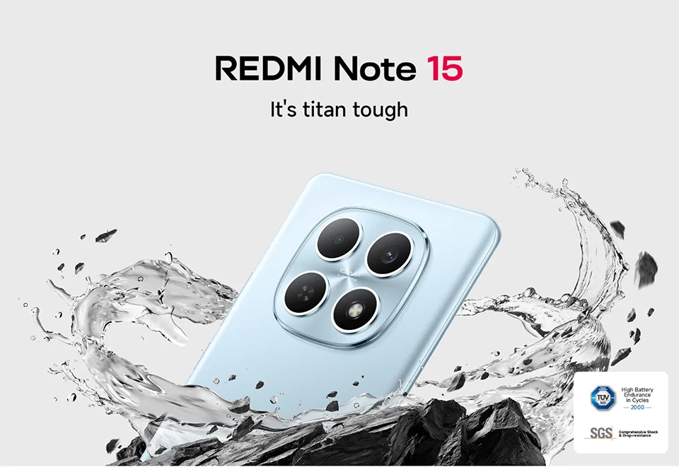 Global Version Xiaomi Redmi Note 15 4G Smartphone 108MP 128GBGB / 256GBGB ROM MTK Helio G100-Ultra 33W 6000mAh 6.77" AMOLED