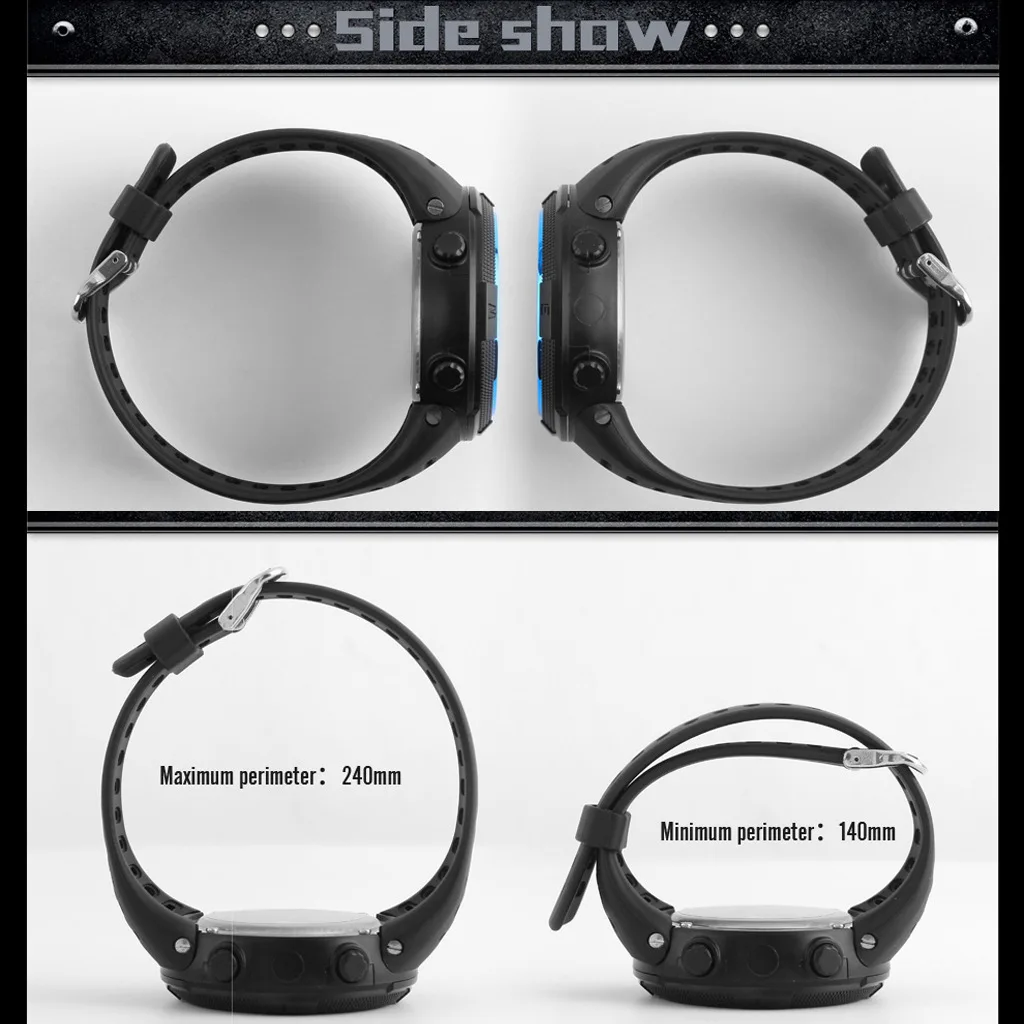 Men Sport Watch Multifunction Military Sports Watch Waterproof Luminous LED Digital Kids Watch Big Dial Student Electronic Watch