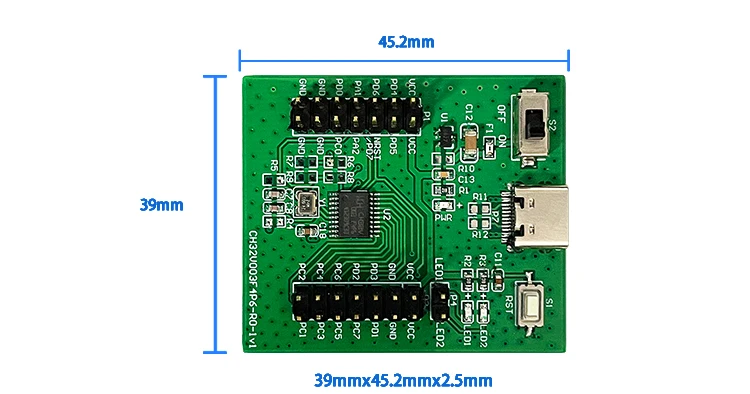 1Pcs/Kit CH32V003F4P6 QingKe RISC-V2A 1-wire SDI System Main Frequency 48MHz