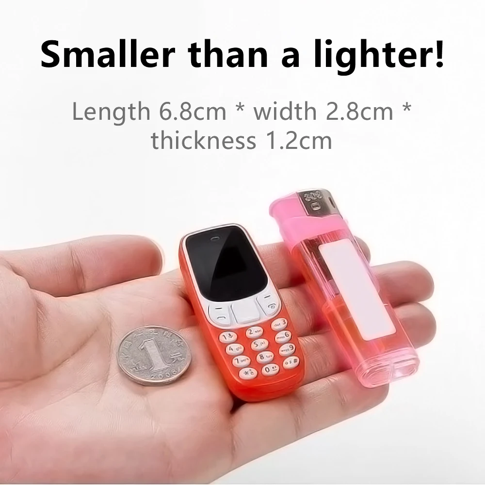 SERVO BM10 Mini Mobile Phone 2 SIM Card Bluetooth Earphone Voice Changer Dialer Low Radiation Sound Recording Small Cellphone