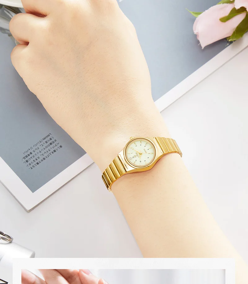 LIEBIG Women Quartz Watches Luxury Golden Stainless Steel Bracelet Waterproof Ladies Gold Wristwatch Girl Clock Relogio Mujer