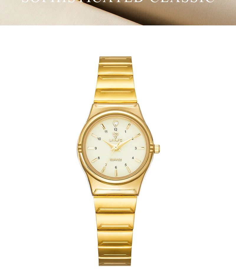 LIEBIG Women Quartz Watches Luxury Golden Stainless Steel Bracelet Waterproof Ladies Gold Wristwatch Girl Clock Relogio Mujer
