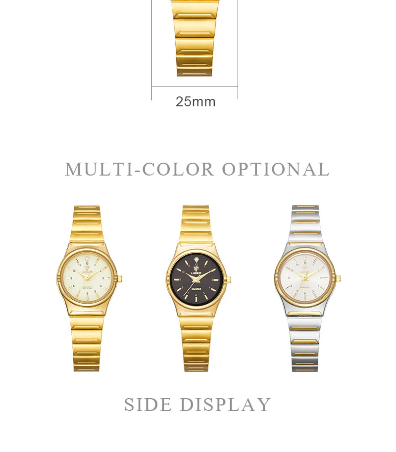 LIEBIG Women Quartz Watches Luxury Golden Stainless Steel Bracelet Waterproof Ladies Gold Wristwatch Girl Clock Relogio Mujer