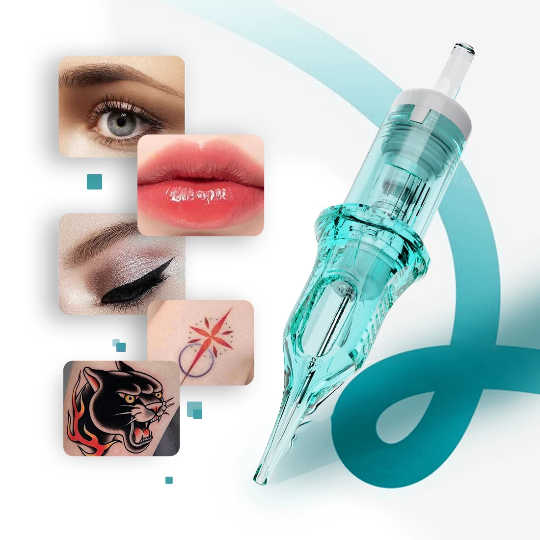 Dragonhawk Body Art Permanent Makeup Tattoo Cartridge Needles Alpah Series Disposable RL/RM/RS/M for Tattoo Machine Gun Supply