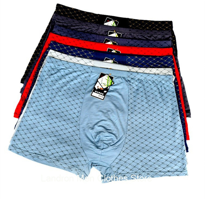 Plus Size 9XL Underwear Men Boxer Para Boxershorts 11XL Shorts Male Bamboo Fiber Loose Soft Large Oversized Modal Underpants