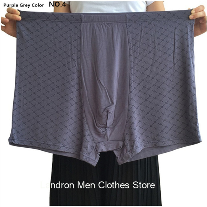 Plus Size 9XL Underwear Men Boxer Para Boxershorts 11XL Shorts Male Bamboo Fiber Loose Soft Large Oversized Modal Underpants