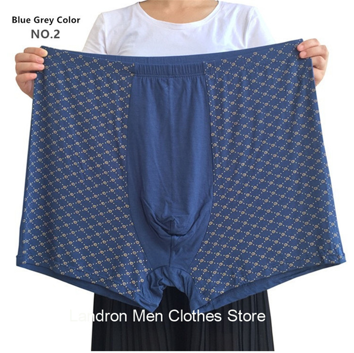 Plus Size 9XL Underwear Men Boxer Para Boxershorts 11XL Shorts Male Bamboo Fiber Loose Soft Large Oversized Modal Underpants