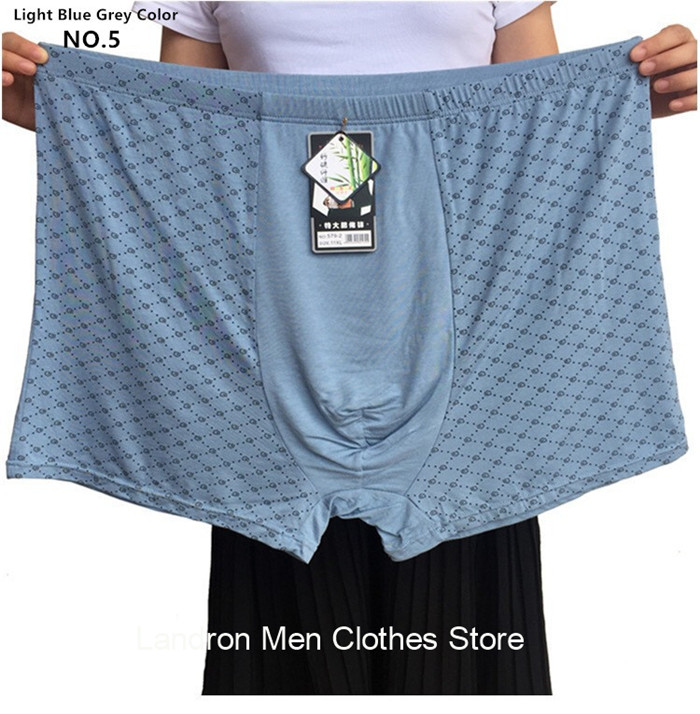 Plus Size 9XL Underwear Men Boxer Para Boxershorts 11XL Shorts Male Bamboo Fiber Loose Soft Large Oversized Modal Underpants