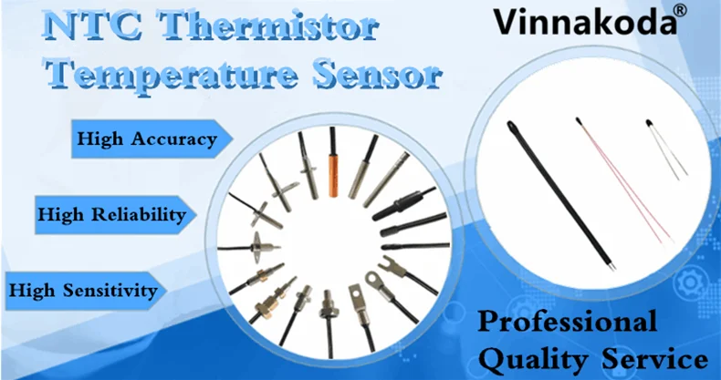 1PCS NTC Thermistor Temperature Sensor B3950 10K 1% Air Probe Air Conditioning Probe 20/35/50CM 1/2M