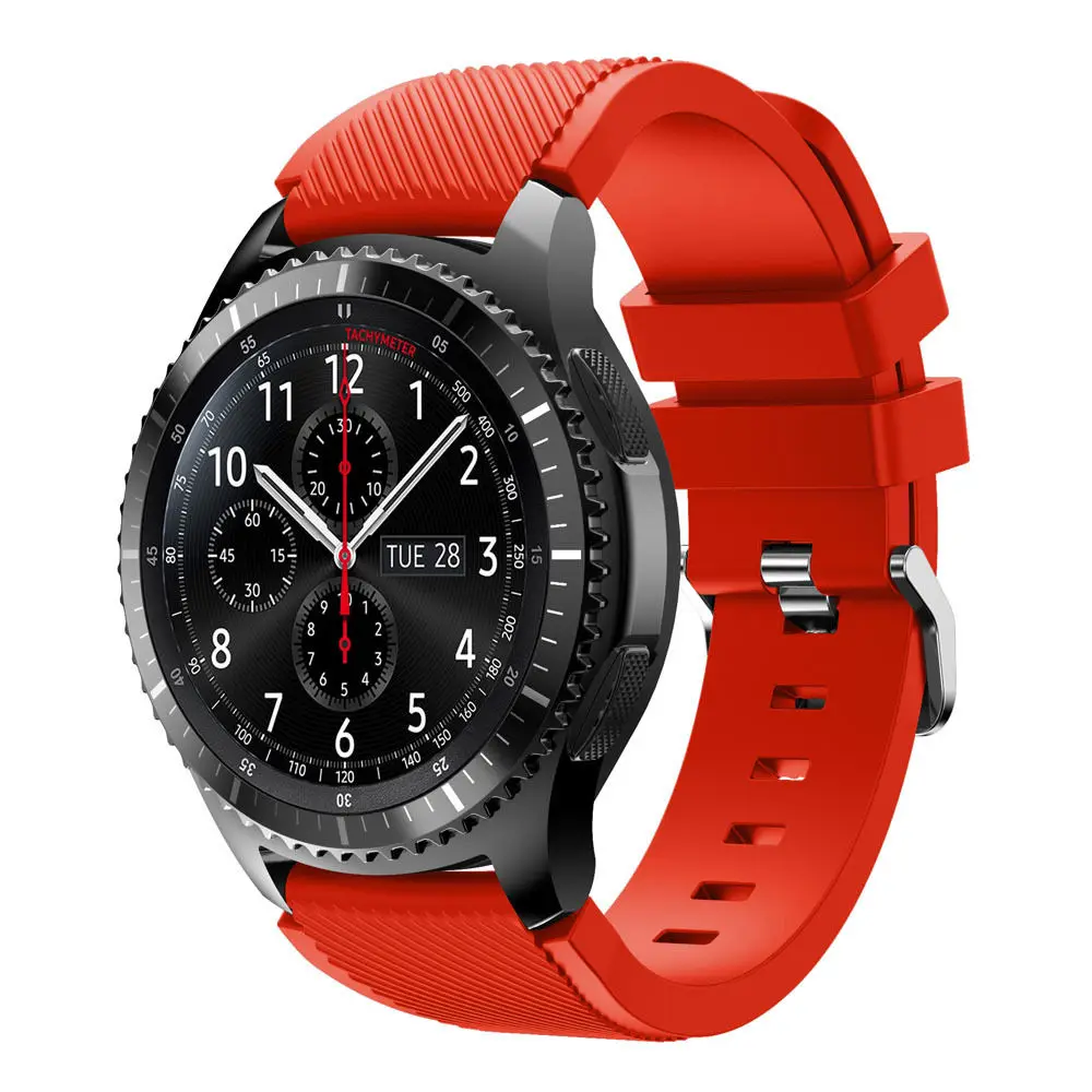 20mm 22mm Band for Samsung galaxy Watch 3 active 2/Gear s3 Frontier 46mm 42mm silicone Sport correa Galaxy watch 4 5 pro strap